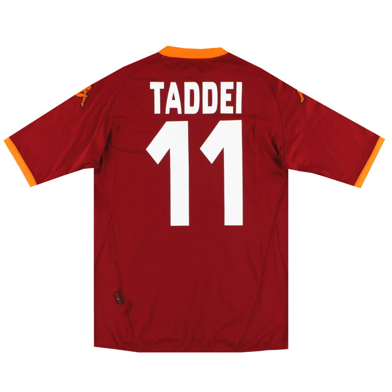 2007-08 Roma Kappa Camiseta Local Taddei #11 *Como Nueva* XL