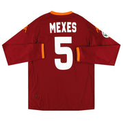 2007-08 Camiseta Roma Kappa PI Local Mexes #5 Manga Larga *Como Nueva* XXL