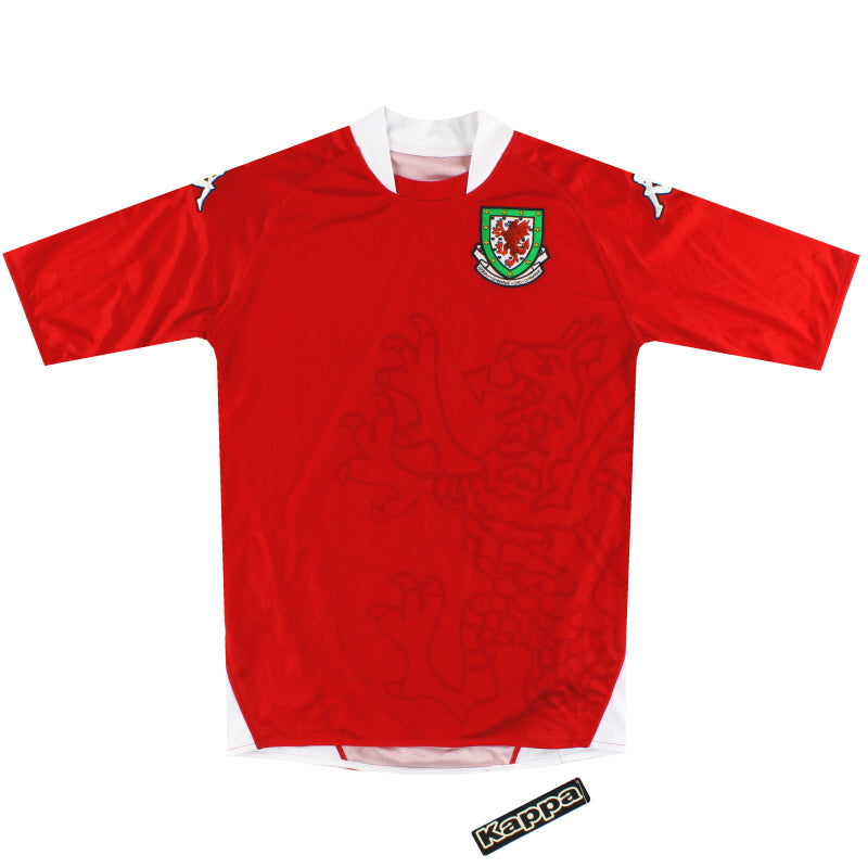 Camiseta Kappa de local de Gales 2007-08 *con etiquetas* M