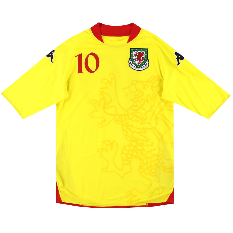 Camiseta de Jugador del Gales 2007-08 Kappa de Visitante #10 XXL
