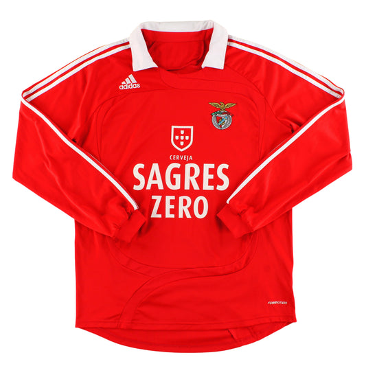 2007-08 Benfica adidas 'Formotion' Home Shirt L/S #25