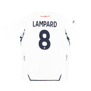 2007-09 Inglaterra Umbro Camiseta Local Lampard #8 Talla S