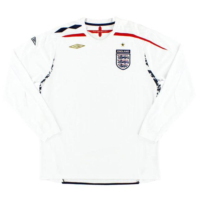 2007-09 England Umbro Home Shirt L/S M