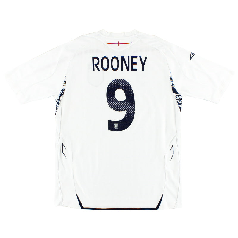 2007-09 Camiseta Umbro de la Selección de Inglaterra Rooney #9 Talla XL