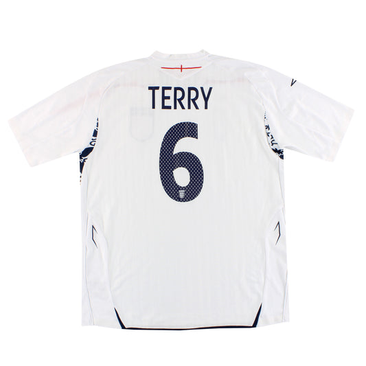 2007-09 England Umbro Home Shirt Terry #6 XL