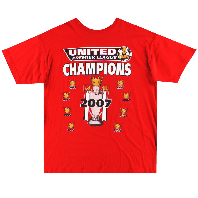 Camiseta gráfica Manchester United '9 Times Champions' 2007 Talla XL