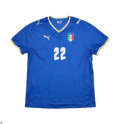 Camiseta de local de Italia 2007/08 Aquilani #22 *Versión Jugador* (XXL) Puma