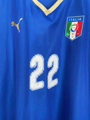 Camiseta de local de Italia 2007/08 Aquilani #22 *Versión Jugador* (XXL) Puma