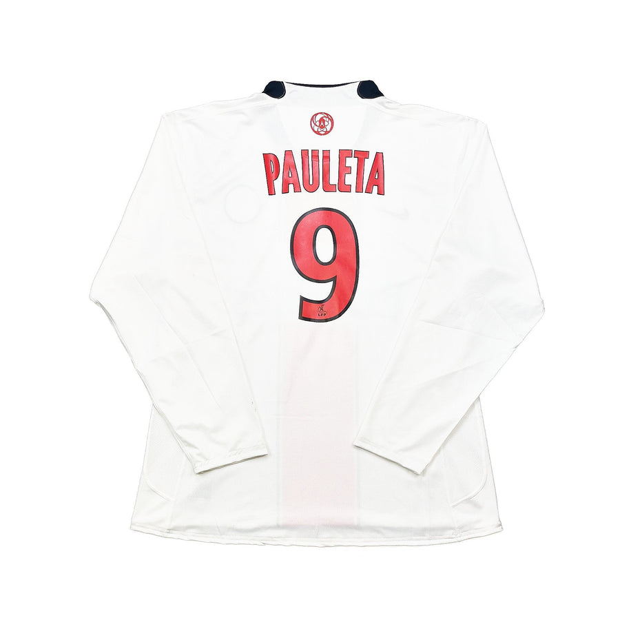 Camiseta de visitante de manga larga Nike del PSG Pauleta #9 *emitida para jugador* de la temporada 2007/08 (XL)