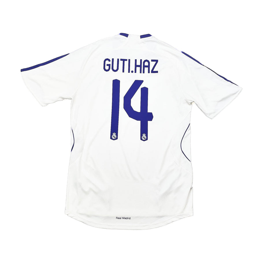Camiseta de local 2007/08 del Real Madrid Guti Haz #14 (M) Adidas