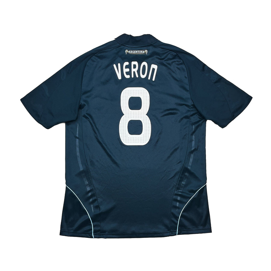 2007/09 Argentina Veron #8 Camiseta Visitante (XL) Adidas