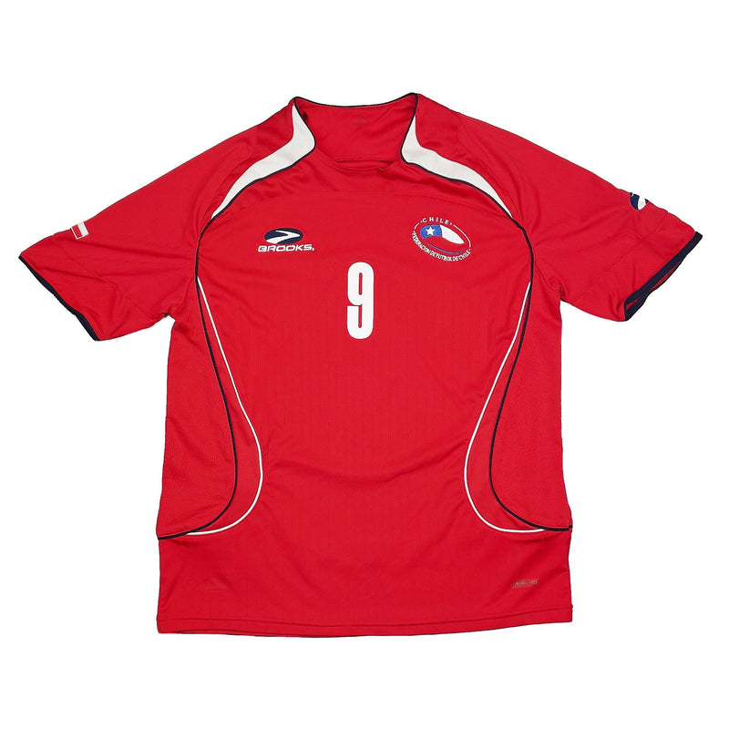2007/09 Chile Suazo #9 Home Shirt (S) Brooks