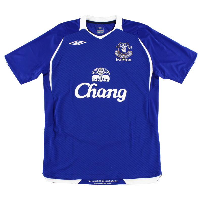 Camiseta de local Umbro del Everton 2008-09 XXXL