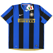 Camiseta de local Nike Inter de Milán 2008-09 *con etiquetas* XXL