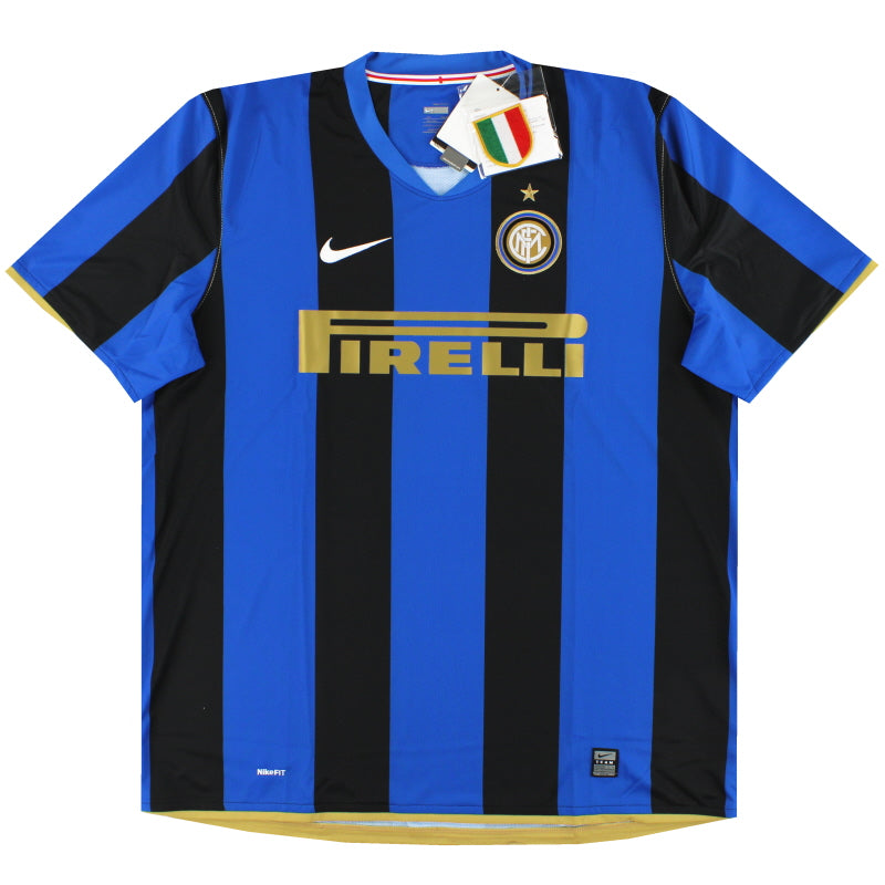 Camiseta de local Nike Inter de Milán 2008-09 *con etiquetas* XXL