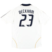 Camiseta de local del LA Galaxy adidas 2007 Beckham #23 XL