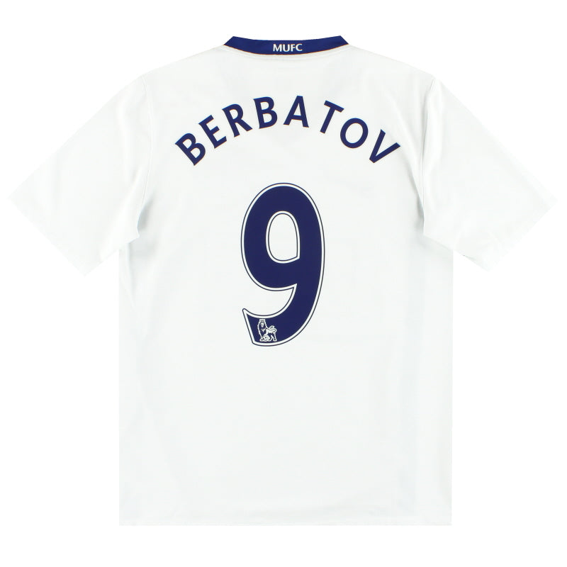 Camiseta de visitante Nike del Manchester United 2008-09 Berbatov #9 XL