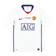 Camiseta de visitante Manchester United Nike 'Final Roma' 2008-09 *Impecable* XXL