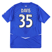 Camiseta Umbro de local del Rangers 2008-09 Davis #35 *con etiquetas* L