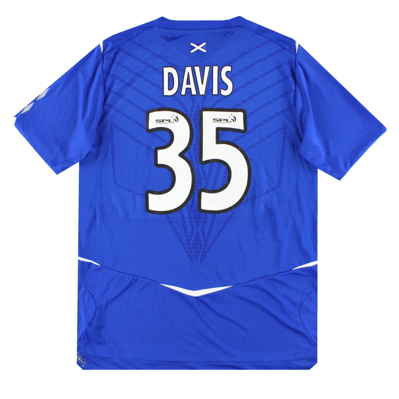 Camiseta Umbro de local del Rangers 2008-09 Davis #35 *con etiquetas* L