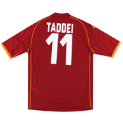 Camiseta local Roma Kappa 2008-09 Taddei #11 *Como Nueva* XXL