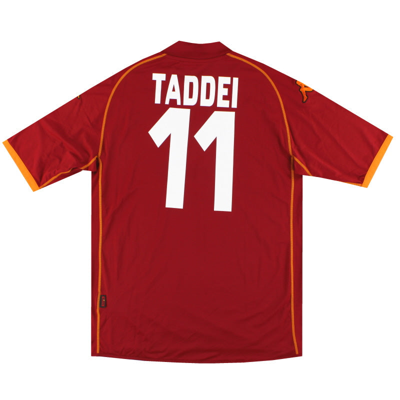 Camiseta local Roma Kappa 2008-09 Taddei #11 *Como Nueva* XXL