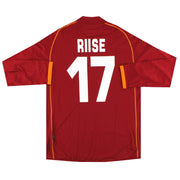 2008-09 Roma Kappa PI Camiseta Local Manga Larga Riise #17 *Como Nueva* XXL