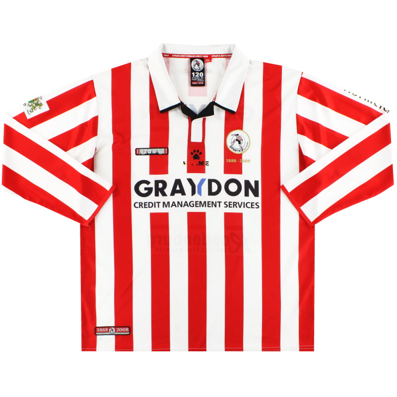 Camiseta Local Kelme '120 Años' Sparta Rotterdam 2008-09 Manga Larga XXXL