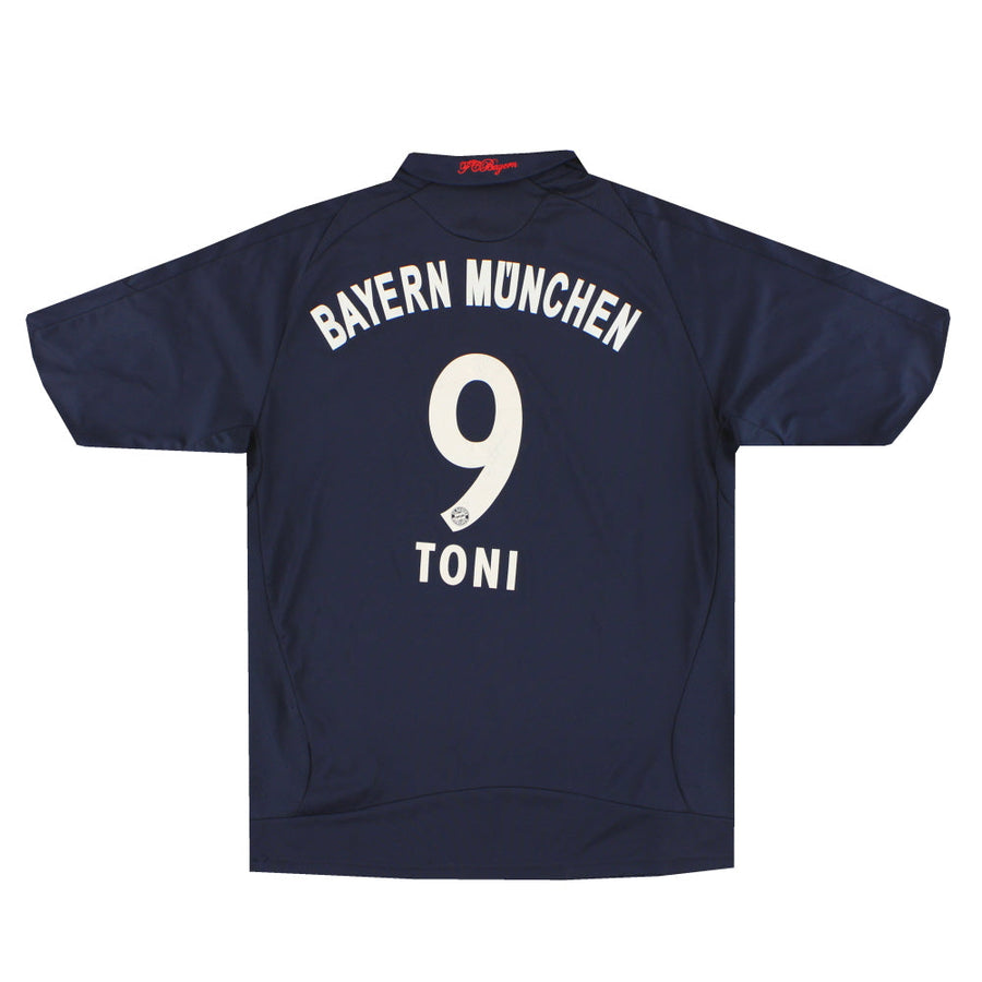Camiseta de visitante del Bayern Múnich 2008-09 Toni #9 XL. Niño