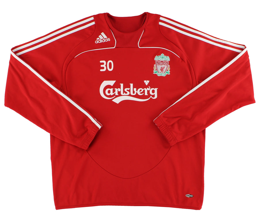 2008-09 Liverpool adidas Player Issue Climawarm Training Sweatshirt L #30
