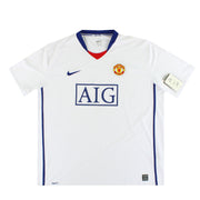 Camiseta de visitante Nike del Manchester United 2008-09 *con etiquetas* XXL