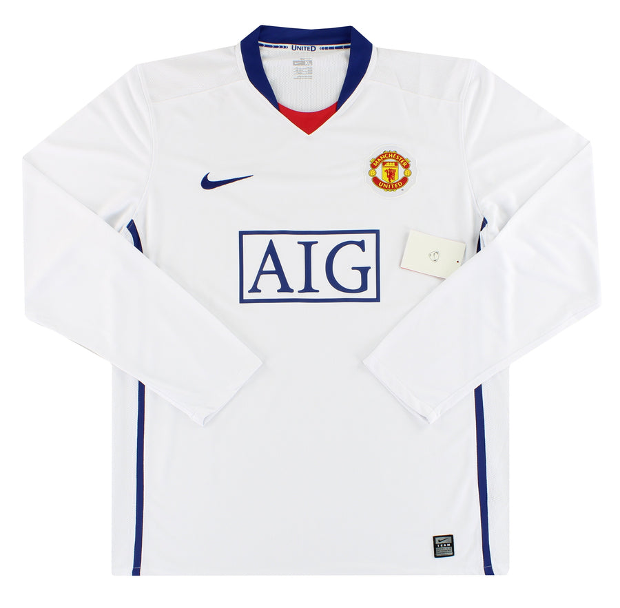 2008-09 Manchester United Nike Player Issue Away Shirt L/S *w/tags* XL