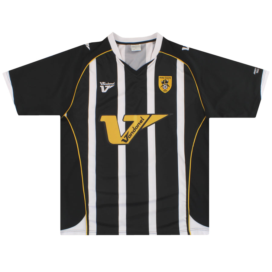 Camiseta de casa Vandanel del Notts County 2008-09 XL