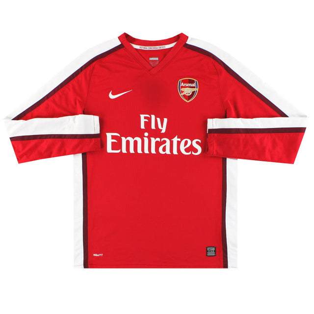 2008-10 Arsenal Nike Home Shirt L/S L