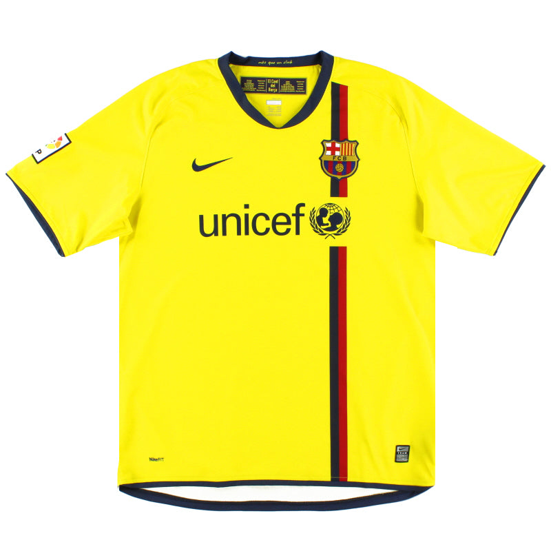 2008-10 Camiseta de Visitante del Barcelona Nike Talla S