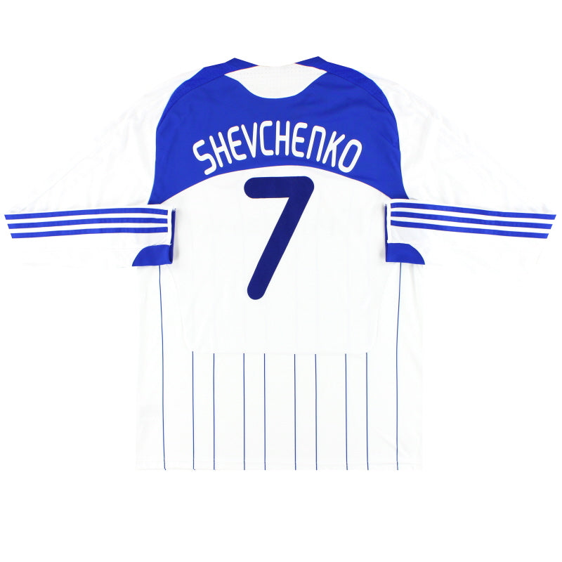 2008-10 Camiseta Titular adidas Dynamo Kyiv Shevchenko #7 Manga Larga XL