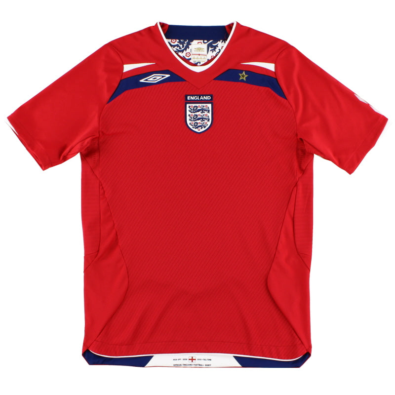 2008-10 Inglaterra Camiseta Umbro Visitante Talla S