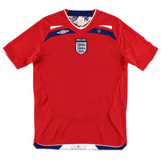 Camiseta de visitante Umbro de Inglaterra 2008-10, talla XXL