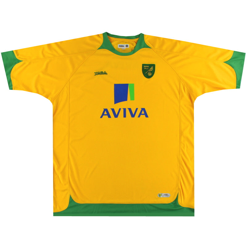 Camiseta de local Norwich City Xara 2008-10 XXXL