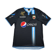 2008 Deportivo Quito Camiseta de visitante *firmada* (XL) Diadora