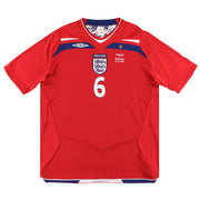 2008 Inglaterra 'v Francia' Camiseta Umbro de visitante, utilizada en partido, Terry #6 XL