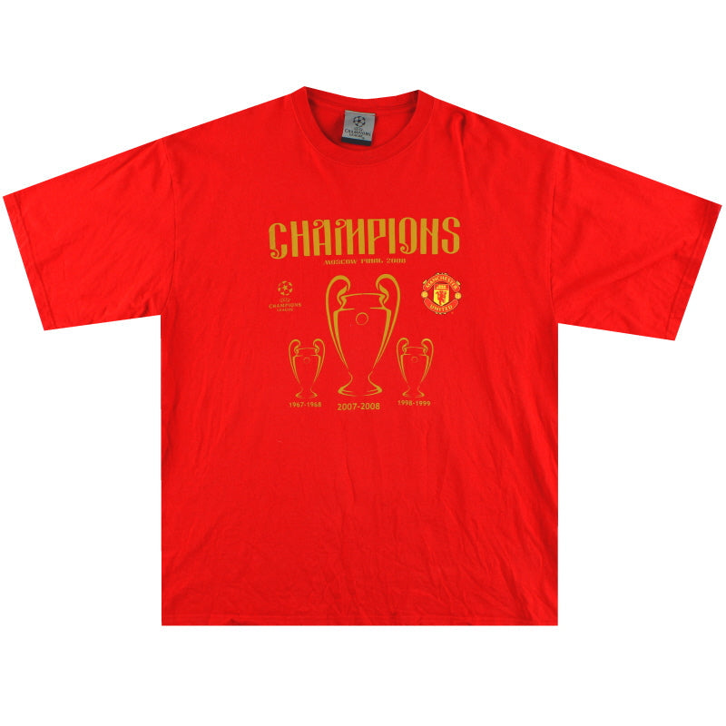 Camiseta Final Liga de Campeones Manchester United 2008 Talla XL