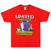 2008 Manchester United Champions League 'Champions' Camiseta L