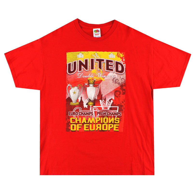 Camiseta Gráfica XL "Double Winners" del Manchester United 2008