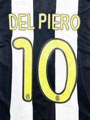 2008/09 Juventus Del Piero #10 Camiseta local manga larga (L) Nike