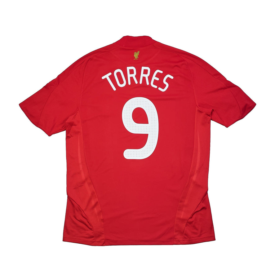 Camiseta de local del Liverpool Torres #9 C/L 2008/09 (L) Adidas