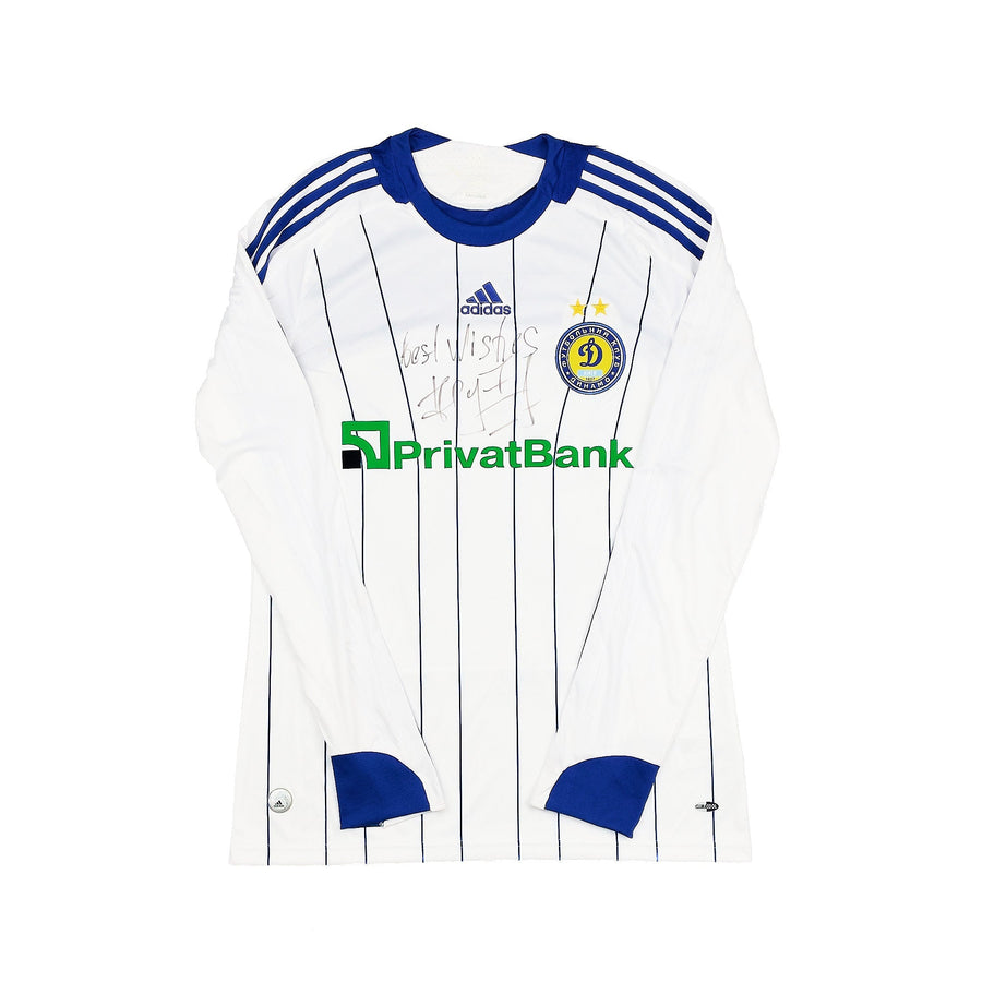 2008/10 Dynamo Kyiv #90 *Shevchenko Firmado* Camiseta Manga Larga Local (M) Adidas
