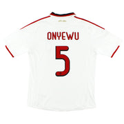 Camiseta de visitante de AC Milan 2009-10 emitida para partido, Onyewu #5 XL