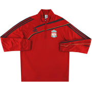 Sudadera adidas Liverpool 2009-10 con cremallera 1/4, talla XL
