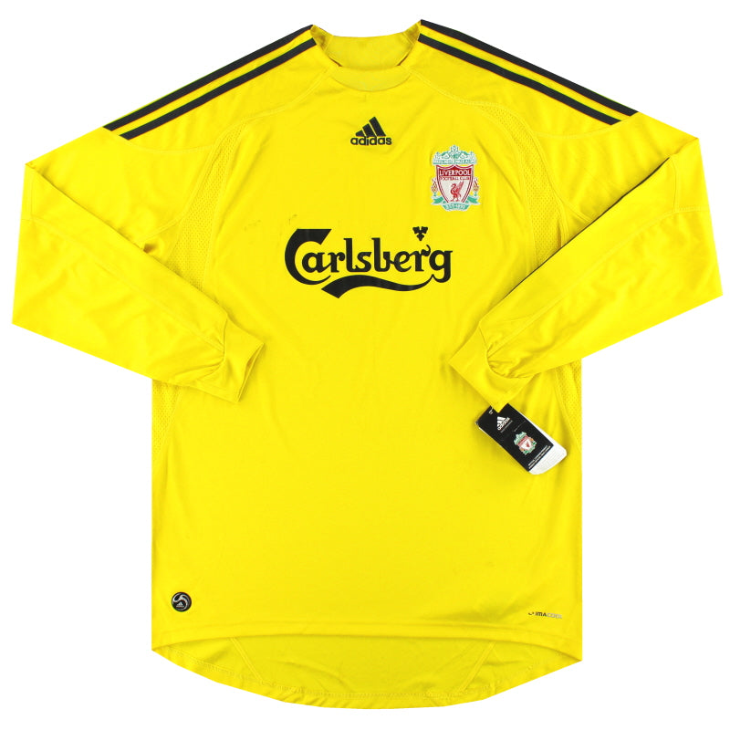 Camiseta de portero del Liverpool adidas 2009-10 *con etiquetas* L